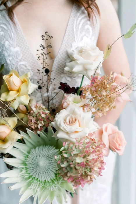 hoa cưới cẩm tú cầu
