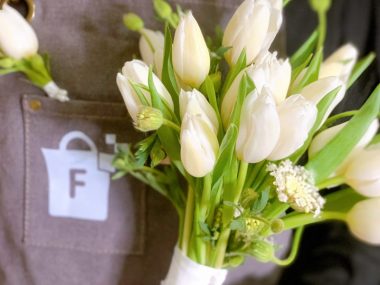bó hoa cưới tulip